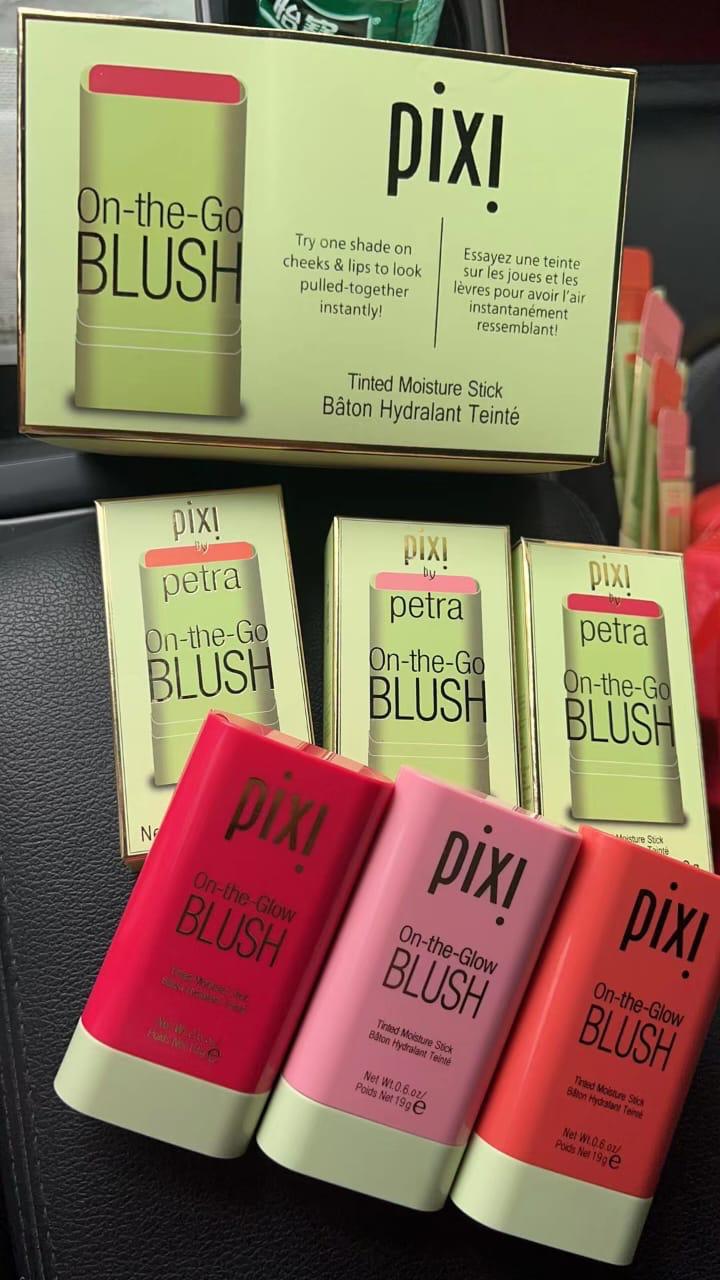 Imported PIXI Multi-Use Makeup Blush Stick, with Long Lasting Hydrating Formula, Waterproof Silky Smooth Solid Moisturizer Stick